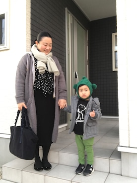 「アイテム（ピアス（両耳用））」を使った、☁︎•ꇵ͒•`s☺︎+sa*॰¨̮さん（レディース・153cm・30代）の冬コーディネート
