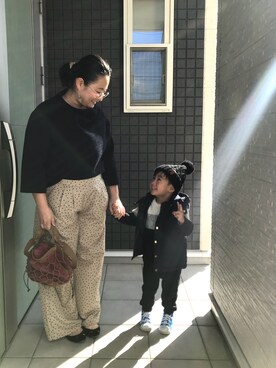 「アイテム（ピアス（両耳用））」を使った、☁︎•ꇵ͒•`s☺︎+sa*॰¨̮さん（レディース・153cm・30代）の冬コーディネート