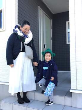 「アイテム（ピアス（両耳用））」を使った、☁︎•ꇵ͒•`s☺︎+sa*॰¨̮さん（レディース・153cm・30代）の冬コーディネート