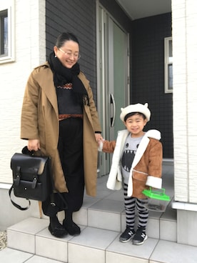 「アイテム（ピアス（両耳用））」を使った、☁︎•ꇵ͒•`s☺︎+sa*॰¨̮さん（レディース・153cm・30代）の冬コーディネート