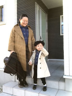 「アイテム（ピアス（両耳用））」を使った、☁︎•ꇵ͒•`s☺︎+sa*॰¨̮さん（レディース・153cm・30代）の春コーディネート