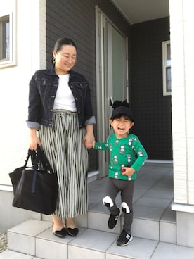 「アイテム（ピアス（両耳用））」を使った、☁︎•ꇵ͒•`s☺︎+sa*॰¨̮さん（レディース・153cm・30代）の春コーディネート