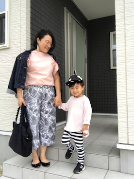 「アイテム（ピアス（両耳用））」を使った、☁︎•ꇵ͒•`s☺︎+sa*॰¨̮さん（レディース・153cm・30代）の春コーディネート