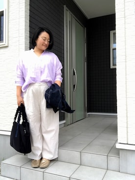 「アイテム（ピアス（両耳用））」を使った、☁︎•ꇵ͒•`s☺︎+sa*॰¨̮さん（レディース・153cm・30代）の春コーディネート