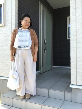 「アイテム（ピアス（両耳用））」を使った、☁︎•ꇵ͒•`s☺︎+sa*॰¨̮さん（レディース・153cm・30代）の春コーディネート