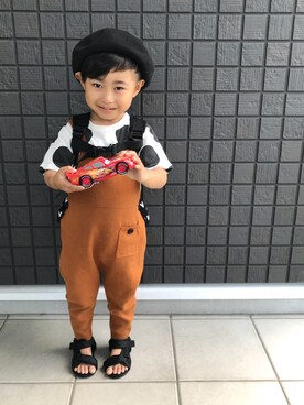 ☁︎•ꇵ͒•`s☺︎+sa*॰¨̮さん(キッズ・90cm)の春コーディネート