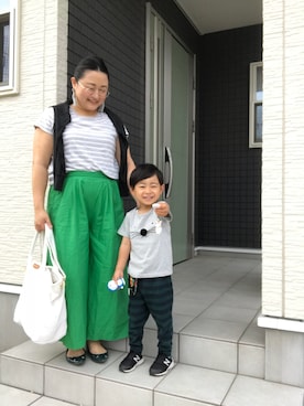 「アイテム（ピアス（両耳用））」を使った、☁︎•ꇵ͒•`s☺︎+sa*॰¨̮さん（レディース・153cm・30代）の春コーディネート