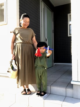 「アイテム（ピアス（両耳用））」を使った、☁︎•ꇵ͒•`s☺︎+sa*॰¨̮さん（レディース・153cm・30代）の夏コーディネート