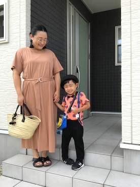 「アイテム（ピアス（両耳用））」を使った、☁︎•ꇵ͒•`s☺︎+sa*॰¨̮さん（レディース・153cm・30代）の夏コーディネート