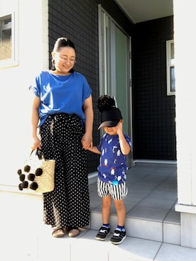 「アイテム（ピアス（両耳用））」を使った、☁︎•ꇵ͒•`s☺︎+sa*॰¨̮さん（レディース・153cm・30代）の夏コーディネート