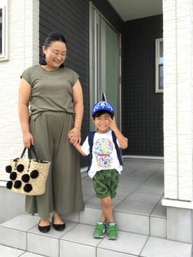 「アイテム（ピアス（両耳用））」を使った、☁︎•ꇵ͒•`s☺︎+sa*॰¨̮さん（レディース・153cm・30代）の夏コーディネート