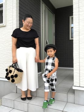 「アイテム（ピアス（両耳用））」を使った、☁︎•ꇵ͒•`s☺︎+sa*॰¨̮さん（レディース・153cm・30代）の夏コーディネート