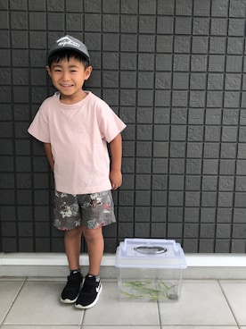 ☁︎•ꇵ͒•`s☺︎+sa*॰¨̮さん（キッズ・100cm）の夏コーディネート