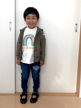 ☁︎•ꇵ͒•`s☺︎+sa*॰¨̮さん(キッズ・110cm)の春コーディネート