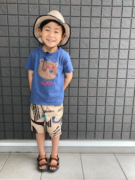 ☁︎•ꇵ͒•`s☺︎+sa*॰¨̮さん(キッズ・110cm)の春コーディネート