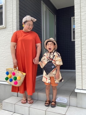 Gu ジーユー のワンピース ドレス オレンジ系 を使った人気ファッションコーディネート 年齢 35歳 39歳 Wear