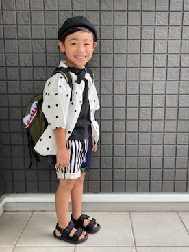 「CUB by KRIFF MAYER（カブバイクリフメイヤー）のアイテム」を使った、☁︎•ꇵ͒•`s☺︎+sa*॰¨̮さん（キッズ・110cm）の夏コーディネート