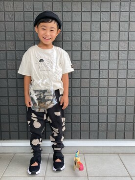 「おじさん」｜☁︎•ꇵ͒•`s☺︎+sa*॰¨̮さん（キッズ・110cm）の夏コーディネート