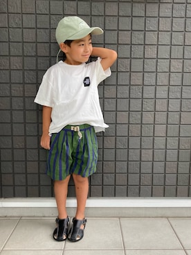 「Futier land（フューティアランド）のアイテム」を使った、☁︎•ꇵ͒•`s☺︎+sa*॰¨̮さん（キッズ・110cm）の夏コーディネート