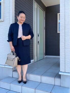 Gu ジーユー のスーツスカートを使った人気ファッションコーディネート Wear