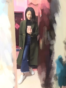 「NOのアイテム（その他）」を使った、二水さん（レディース・151cm）の冬コーディネート