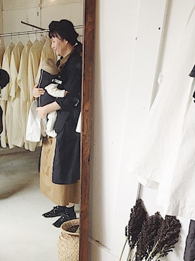 「JOURNAL STANDARD LUXE（ジャーナルスタンダード　ラックス）のアイテム（ワンピース/ドレス）」を使った、hanacoさん（レディース・160cm）の秋コーディネート