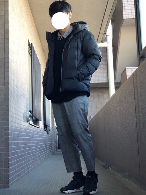 ショー ユニクロのダウンベストを使ったコーディネート Wear