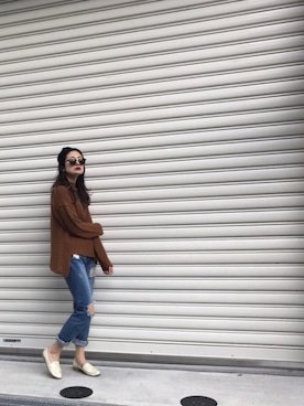 「OSMOSIS（オズモーシス）のアイテム」を使った、uca.さん（レディース・163cm）の冬コーディネート