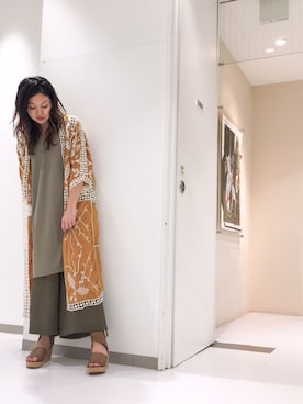 「OSMOSIS（オズモーシス）のアイテム」を使った、uca.さん（レディース・163cm）の春コーディネート