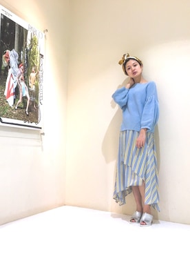 「シフォンスカート」｜uca.さん（レディース・163cm）の春コーディネート