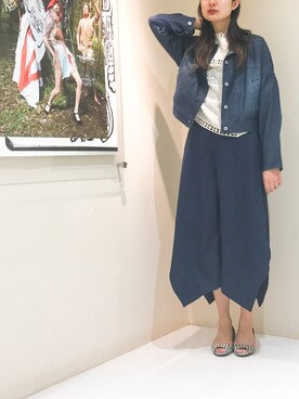 「OSMOSIS（オズモーシス）のアイテム（ブルゾン）」を使った、uca.さん（レディース・163cm）の春コーディネート