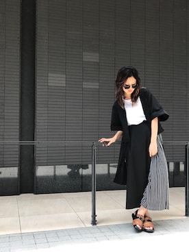 「アイテム（その他アウター）」を使った、uca.さん（レディース・163cm）の夏コーディネート