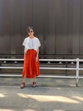 「チュール」｜uca.さん（レディース・163cm）の春コーディネート