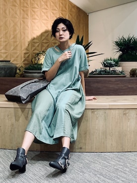 Osmosis オズモーシス の クロスネックワンピース ワンピース Wear