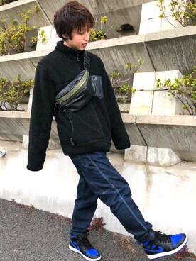 「URBAN RESEARCH Sonny Label（アーバンリサーチサニーレーベル）のアイテム（ブルゾン）」を使った、Ippo さん（メンズ・166cm）の冬コーディネート