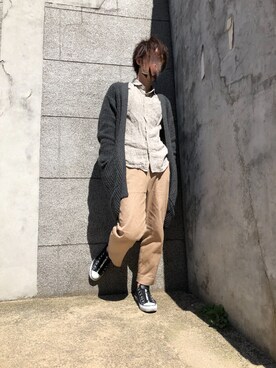 「NANO universe（ナノユニバース）のアイテム（その他アウター）」を使った、Ippo さん（メンズ・166cm）の春コーディネート