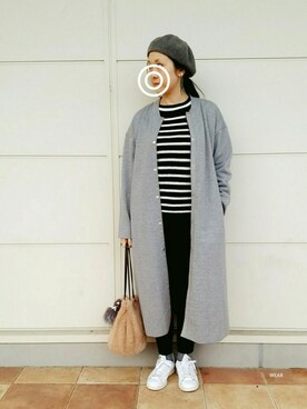 「レプシィム(LEPSIM)」｜「アイテム（ブルゾン）」を使った、siii.Hさん（レディース・156cm）の冬コーディネート