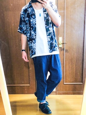 「ALBA（アルバ）のアイテム」を使った、もとっきーさん（メンズ・175cm）の夏コーディネート