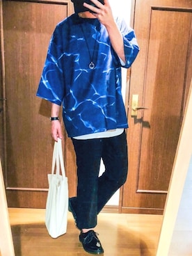 「ALBA（アルバ）のアイテム」を使った、もとっきーさん（メンズ・175cm）の夏コーディネート