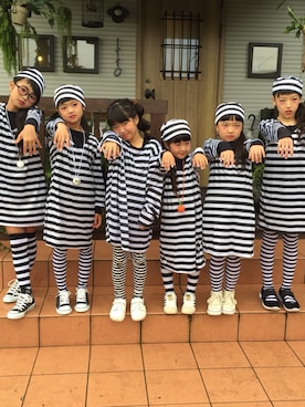 「3coins（3coins）のアイテム（ワンピース、その他）」を使った、rieeeさん（キッズ）の秋コーディネート