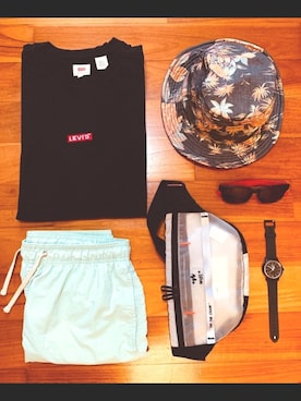 「MALIBU SHIRTS（マリブシャツ）のアイテム」を使った、okinawanさん（メンズ・173cm）の秋コーディネート