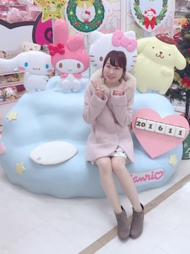 「MISCH MASCH（ミッシュマッシュ）のアイテム（その他アウター）」を使った、あかねちゃんꪔ̤̮さん（レディース・155cm）の冬コーディネート