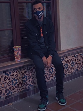 「Jordan」｜「アイテム（デニムジャケット）」を使った、Ossiee __さん（メンズ・173cm）の春コーディネート