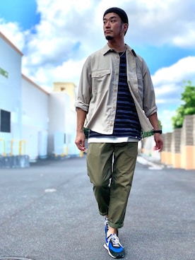 「JUNRED（ジュンレッド）のアイテム（チノパンツ）」を使った、Daiki.Hさん（メンズ・183cm）の秋コーディネート