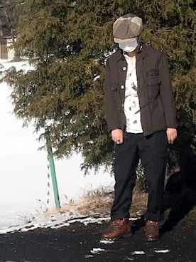 「TAKAHIROMIYASHITATheSoloIst.（タカヒロミヤシタザソロイスト）のアイテム（その他アウター）」を使った、keiGさん（メンズ・175cm）の冬コーディネート