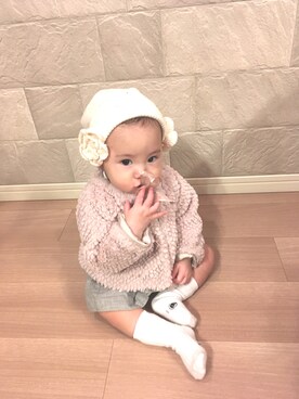 「PATACHOU（パタシュー）のアイテム」を使った、yuyuさん（キッズ・60cm）の冬コーディネート