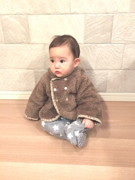 「PATACHOU（パタシュー）のアイテム」を使った、yuyuさん（キッズ・70cm）の冬コーディネート