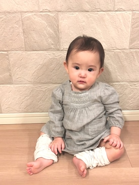 「PATACHOU（パタシュー）のアイテム」を使った、yuyuさん（キッズ・70cm）の冬コーディネート