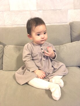 「PATACHOU（パタシュー）のアイテム」を使った、yuyuさん（キッズ・70cm）の冬コーディネート