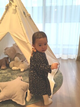 「PATACHOU（パタシュー）のアイテム」を使った、yuyuさん（キッズ・70cm）の冬コーディネート